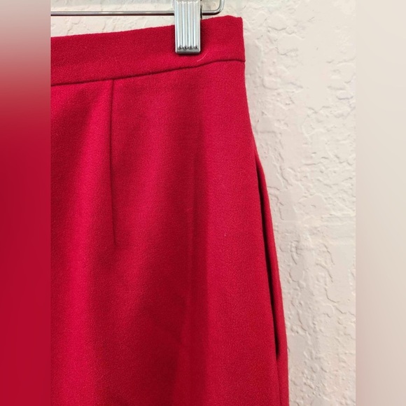 Red Wool Skirt Size 10 - Picture 6 of 8